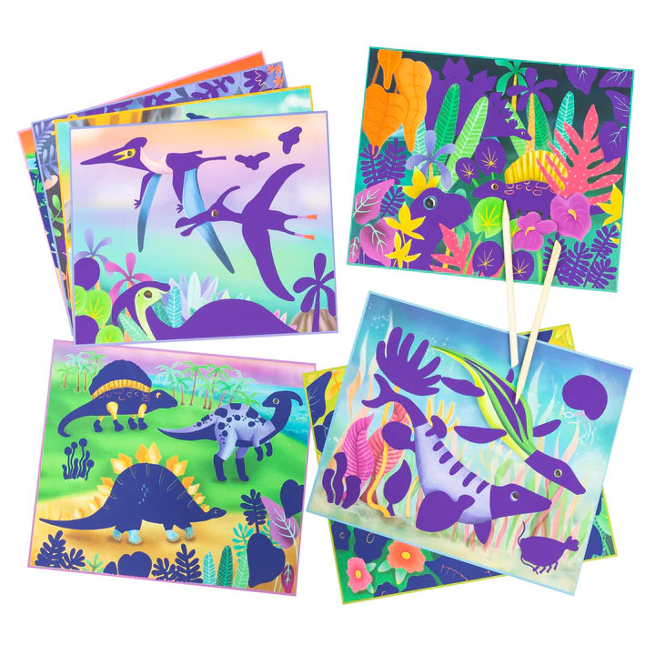 Tiger Tribe Scratch Art - Dinosaurs