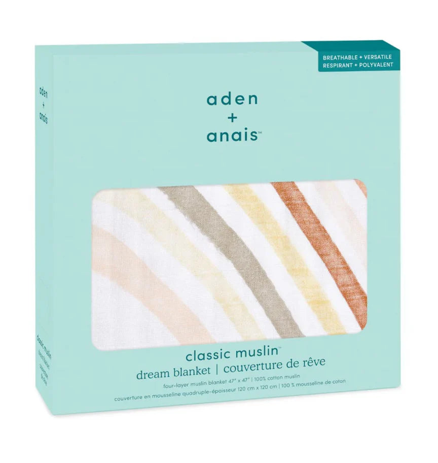 Aden and Anais Muslin Dream Blanket - Keep Rising Rainbow