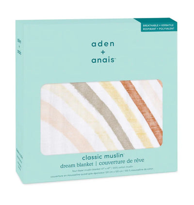 Aden and Anais Muslin Dream Blanket - Keep Rising Rainbow