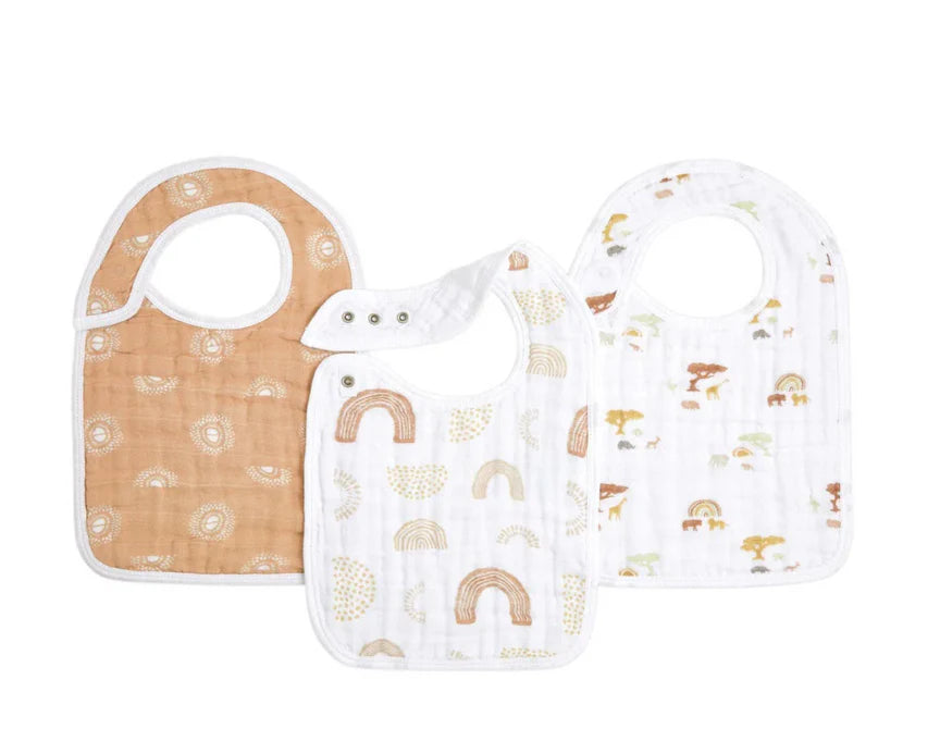Aden and Anais Classic Snap Bibs 3 pack - Keep Rising