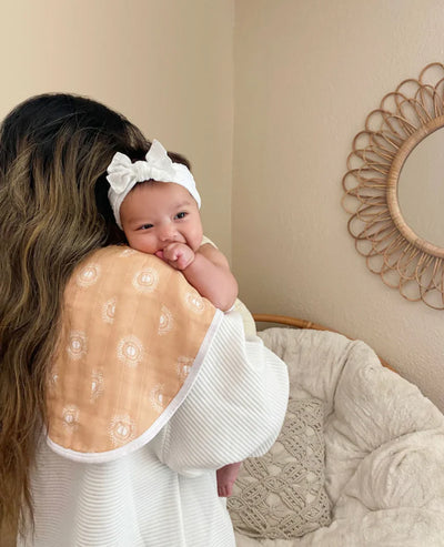 Aden and Anais Classic 2 Pack Burpy Bibs - Keep Rising