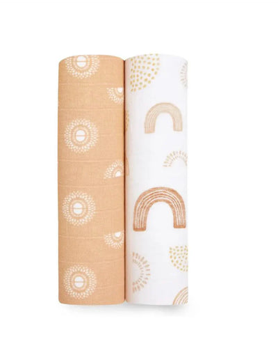 Aden and Anais - Classic 2 pack Swaddle - Keep Rising