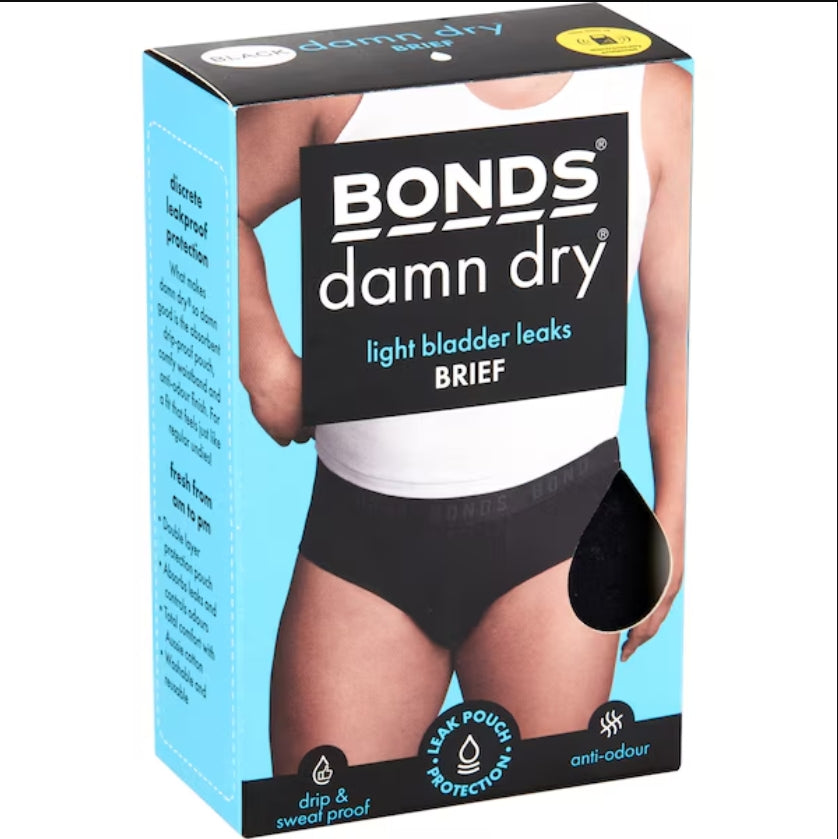 Bonds Men's Damn Dry Briefs - Black