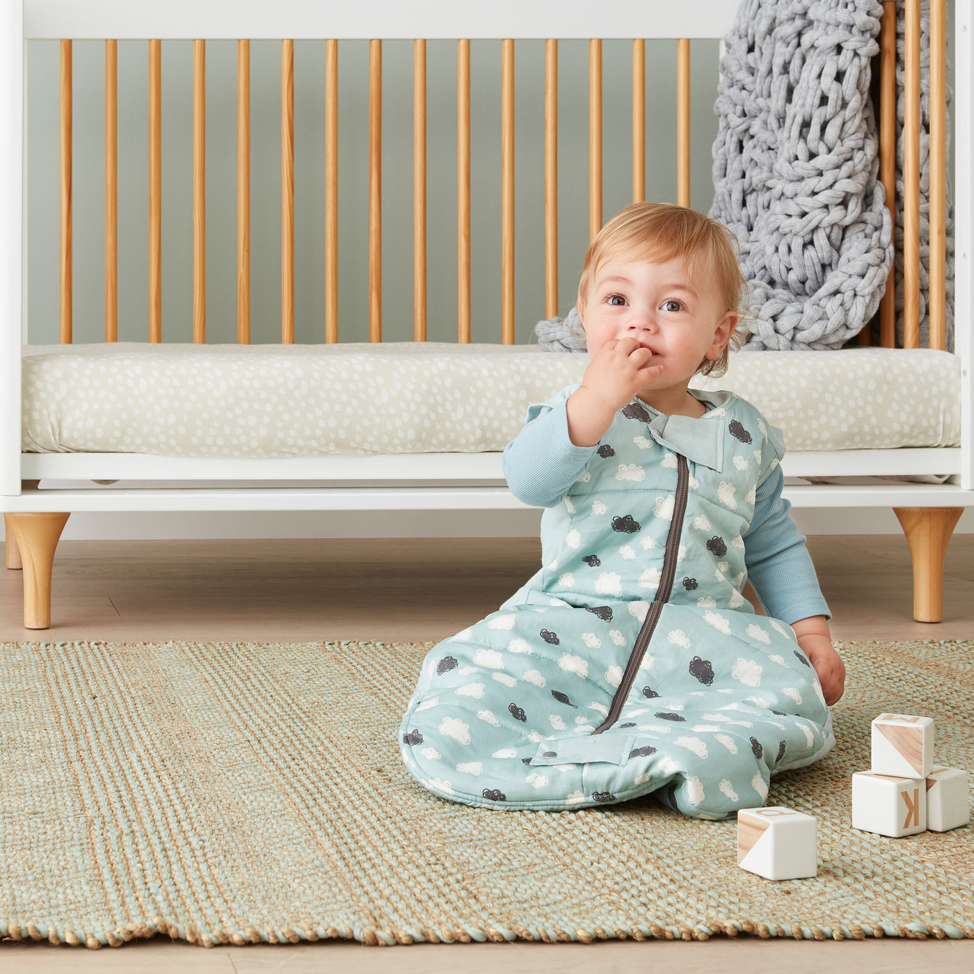 ergoPouch Australia Premium Organic Sleeping Bag 3.5 TOG - Clouds