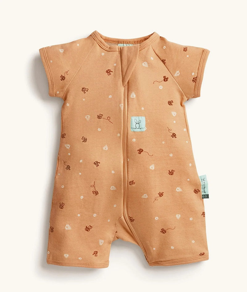 ErgoPouch Australia Short Sleeve Layers 0.2 TOG - Honey Bees