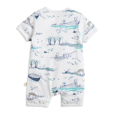 Tiny Twig Short Sleeve Zipsuit - Creek Adventure