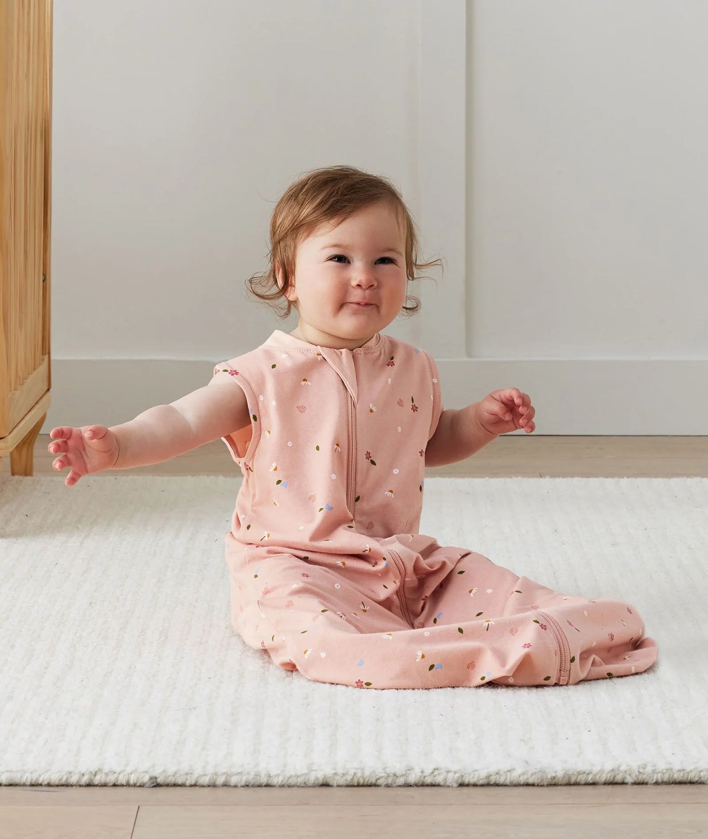 ergoPouch Australia Sleep Suit Bag 0.2 TOG - Daisies