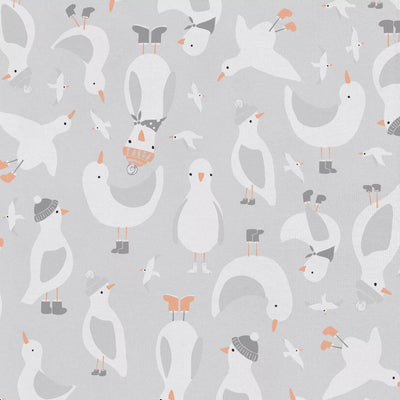 Love To Dream Sleep Suit Organic Cotton 0.2 TOG - Seagulls Grey
