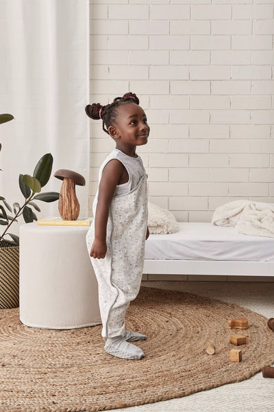 Love To Dream Sleep Suit Organic Cotton 0.2 TOG - Seagulls Grey