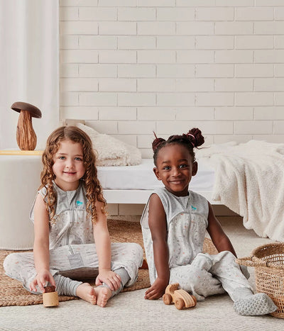Love To Dream Sleep Suit Organic Cotton 0.2 TOG - Seagulls Grey