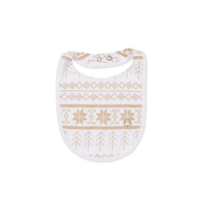 Texas Oak Snowflake Bib - Snowflake Print