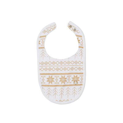 Texas Oak Snowflake Bib - Snowflake Print