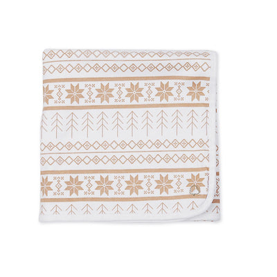 Texas Oak Snowflake Blanket - Snowflake Print