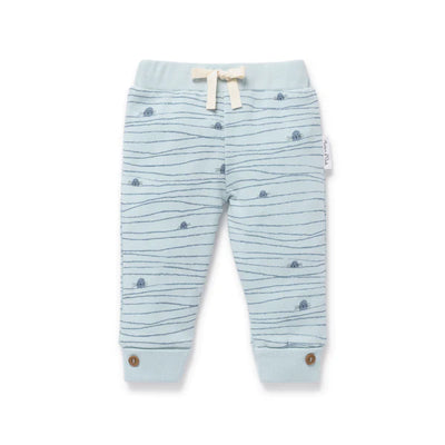 Aster & Oak Striped Seal Rib Legging - Blue