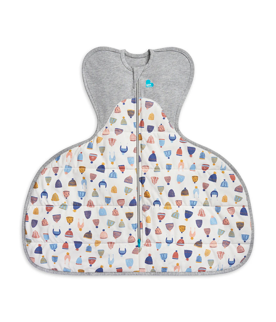 Love To Dream Swaddle Up™ Hip Harness 2.5 TOG - White Happy Hats
