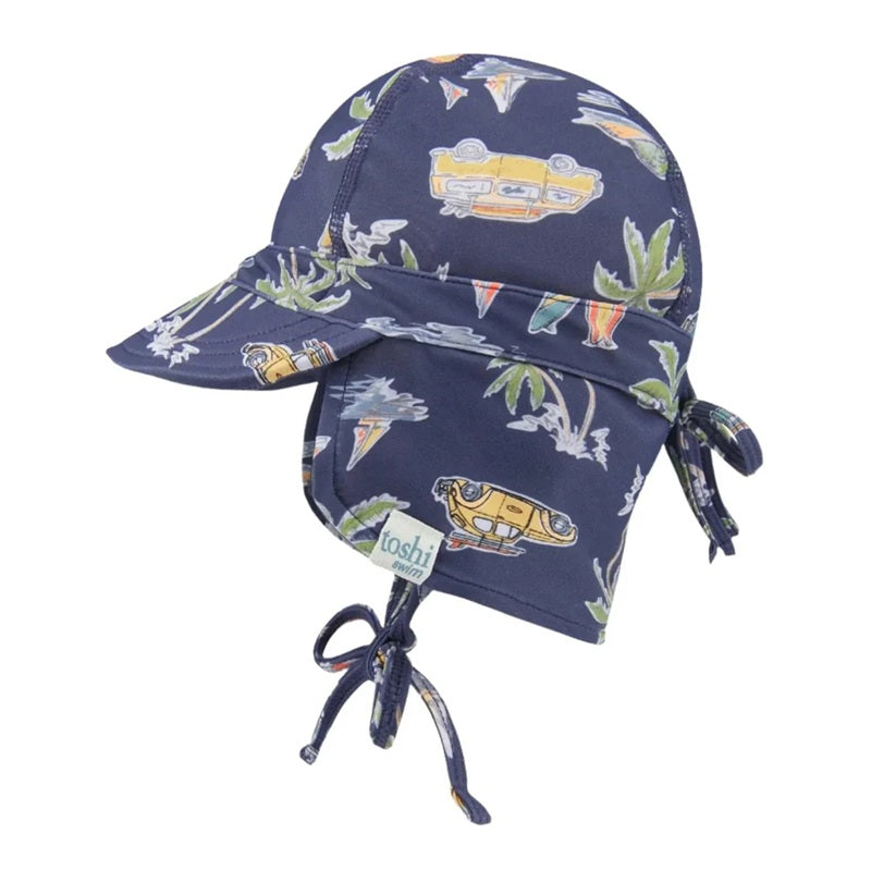 Toshi Swim Baby Flap Cap Classic - Surf Twilight