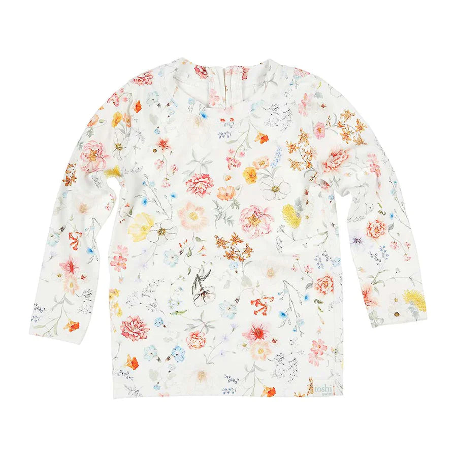 Toshi Swim Rashie Long Sleeve - Secret Garden Lilly