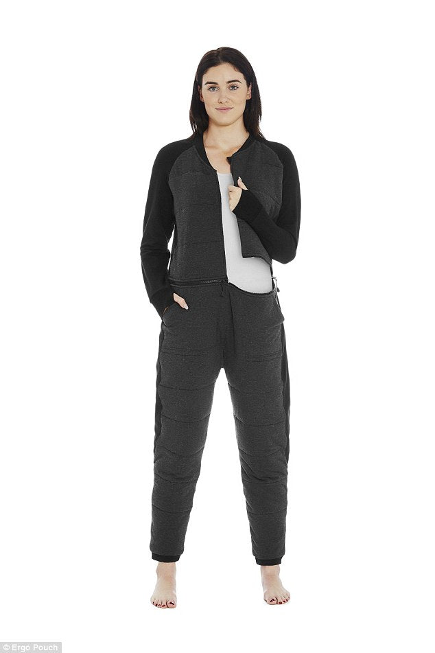 ergoPouch Australia Womens Twosie 2.5 TOG Sleepsuit Large Graphite