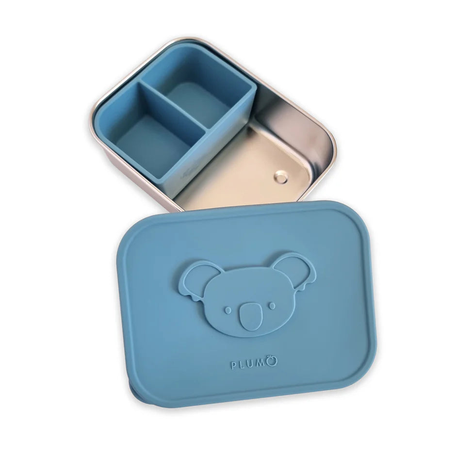 Plum Stainless-steel Bento Snack Box - Teal
