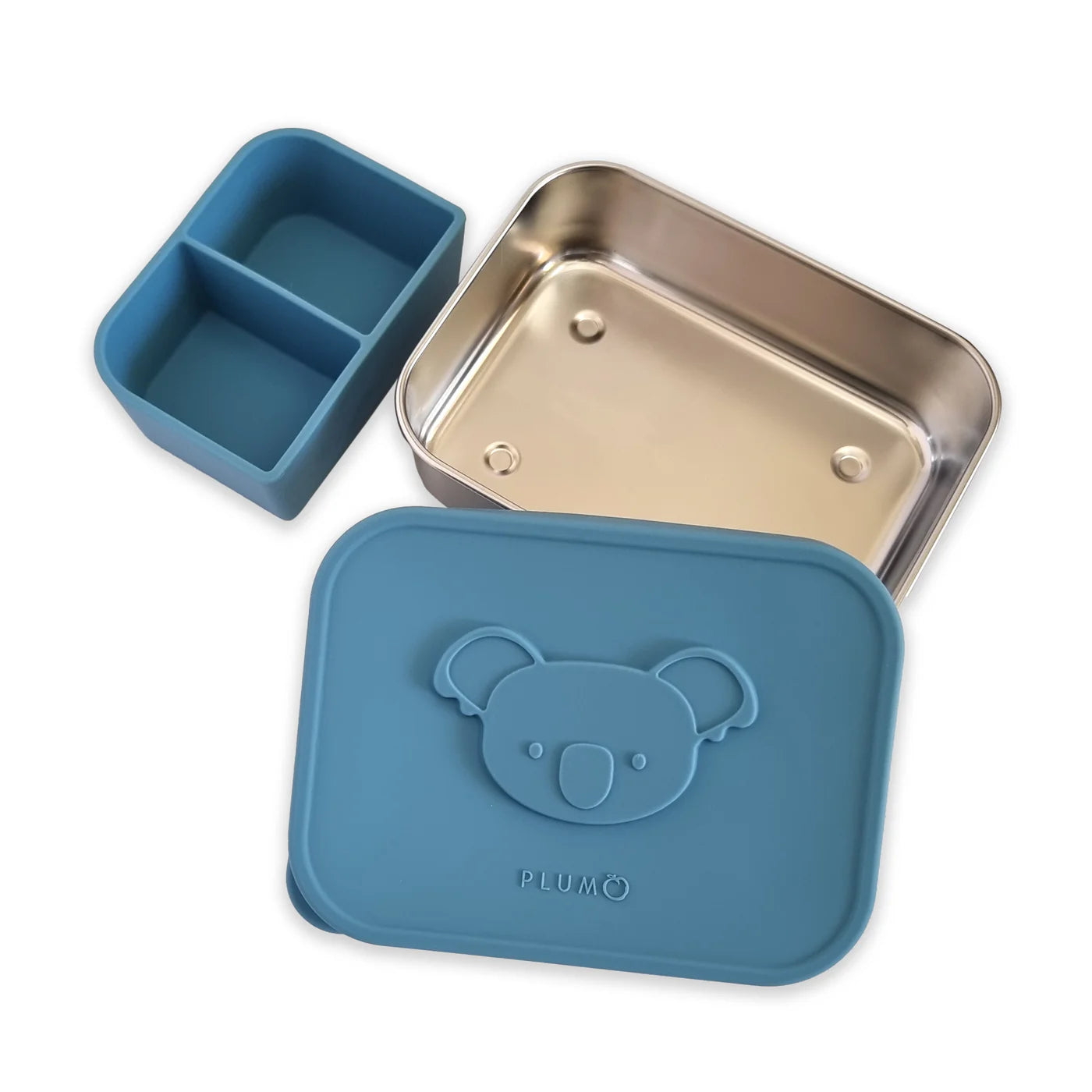 Plum Stainless-steel Bento Snack Box - Teal
