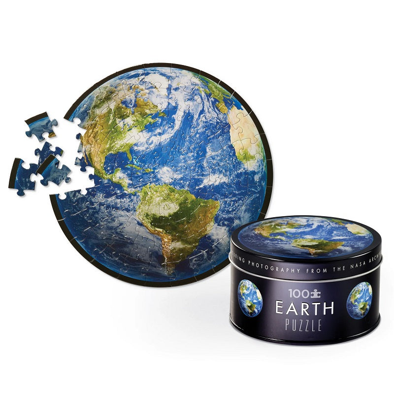 Tiger Tribe Tin Space 100 Piece Puzzles - Earth