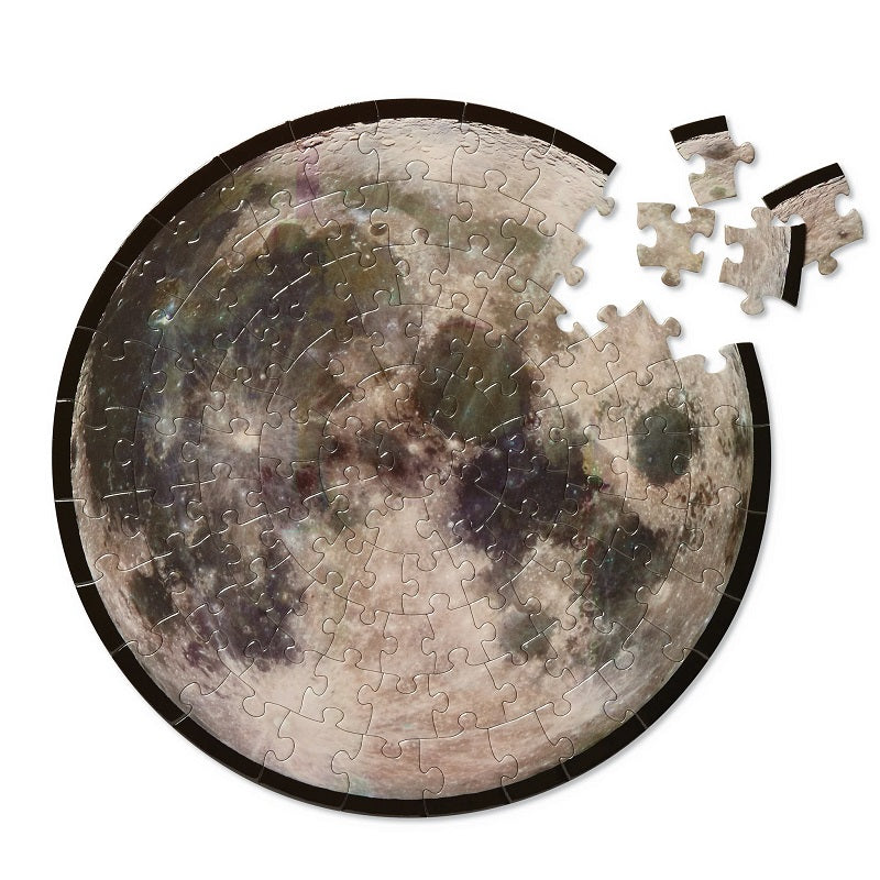 Tiger Tribe Tin Space 100 Piece Puzzles - Moon