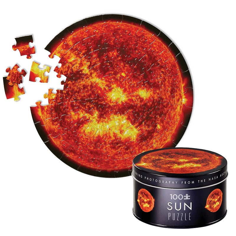 Tiger Tribe Tin Space 100 Piece Puzzles - Sun