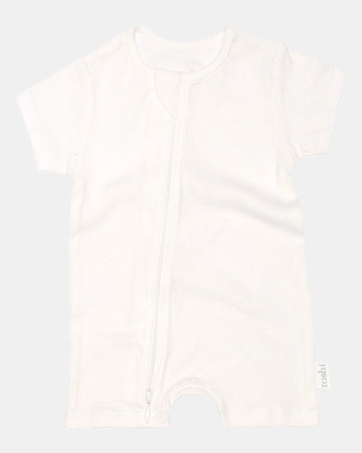 Toshi Dreamtime Organic Onesie Short Sleeve - Cream