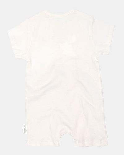 Toshi Dreamtime Organic Onesie Short Sleeve - Cream