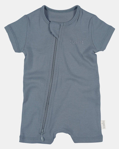 Toshi Dreamtime Organic Onesie Short Sleeve - Moonlight