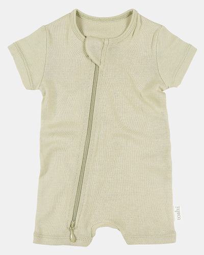 Toshi Dreamtime Organic Onesie Short Sleeve - Thyme