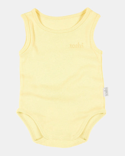 Toshi Dreamtime Organic Onesie Singlet - Buttercup