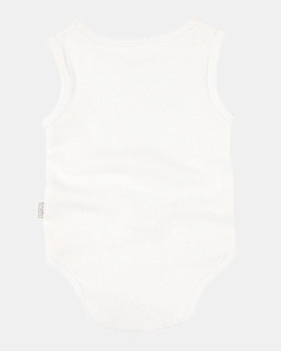 Toshi Dreamtime Organic Onesie Singlet - Cream