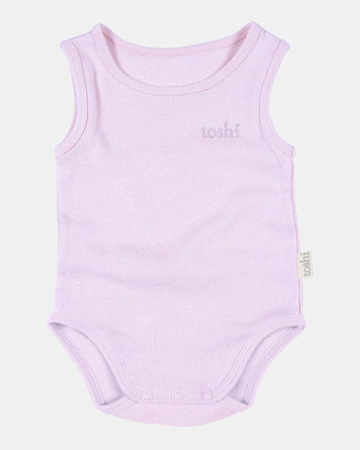 Toshi Dreamtime Organic Onesie Singlet - Lavender