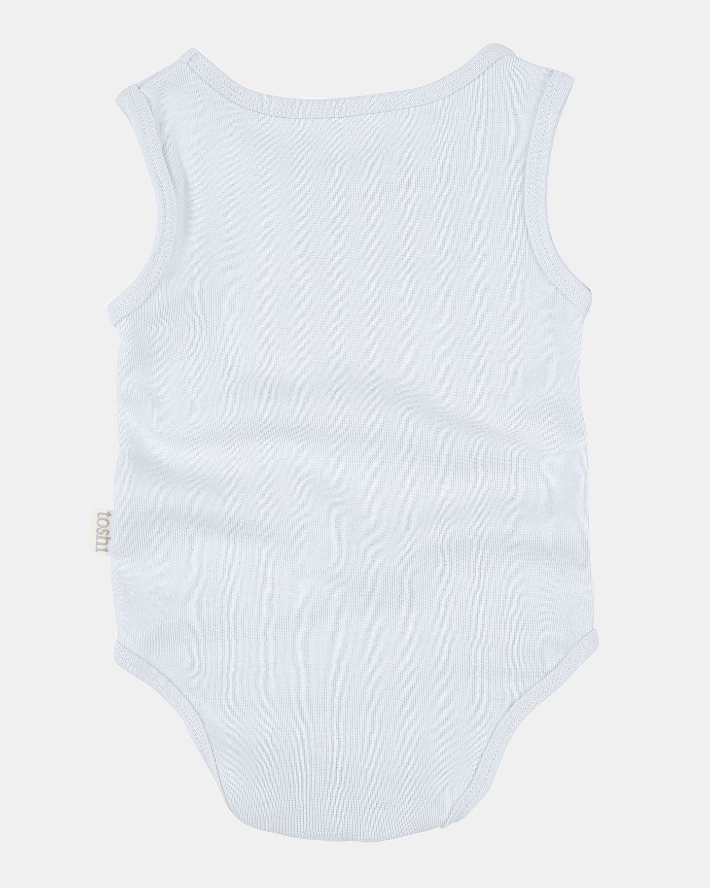 Toshi Dreamtime Organic Onesie Singlet - Sky