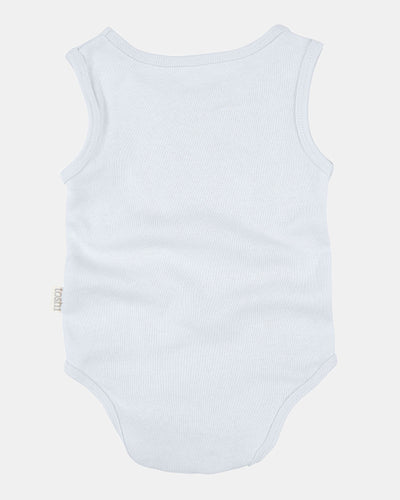 Toshi Dreamtime Organic Onesie Singlet - Sky