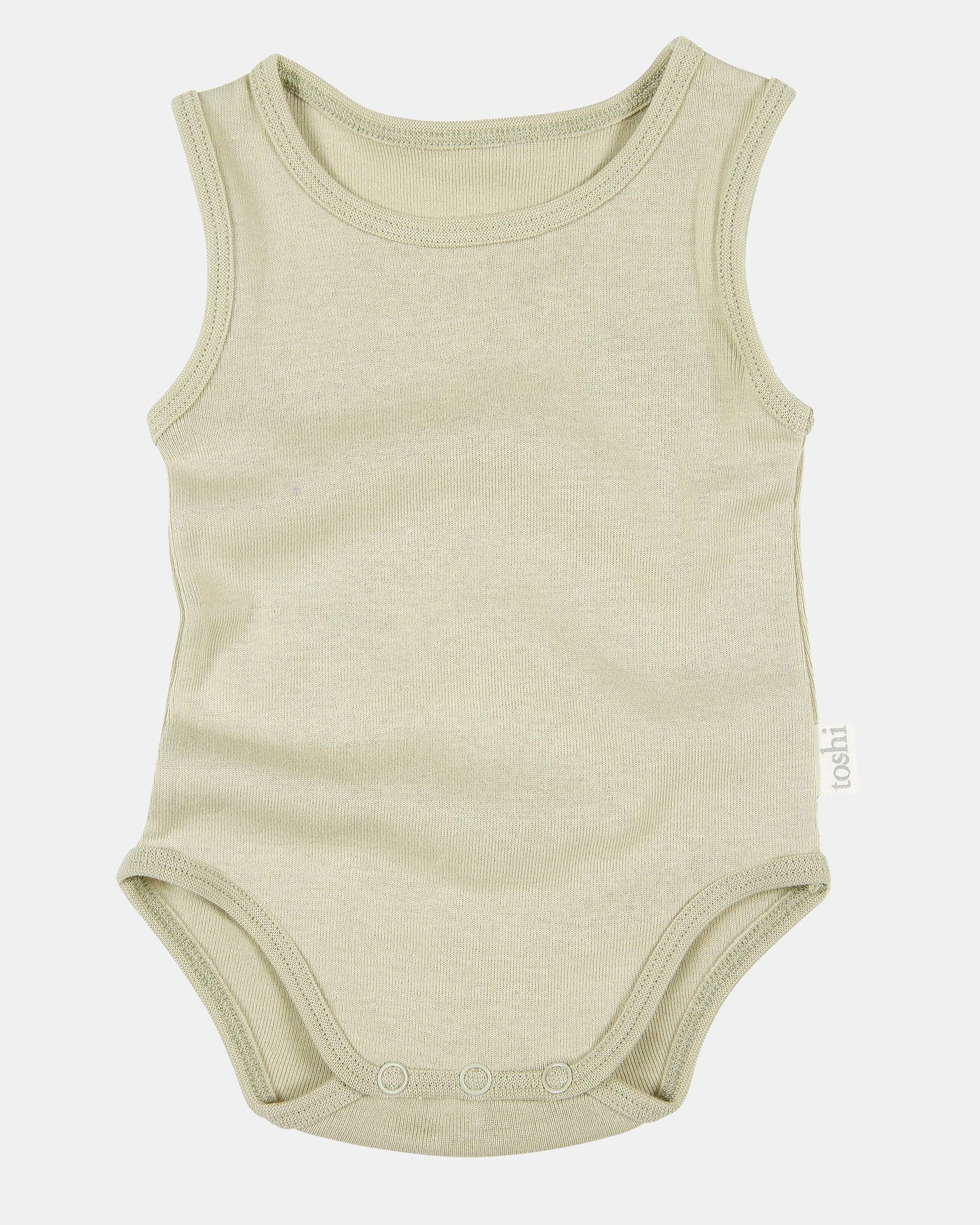 Toshi Dreamtime Organic Onesie Singlet - Thyme