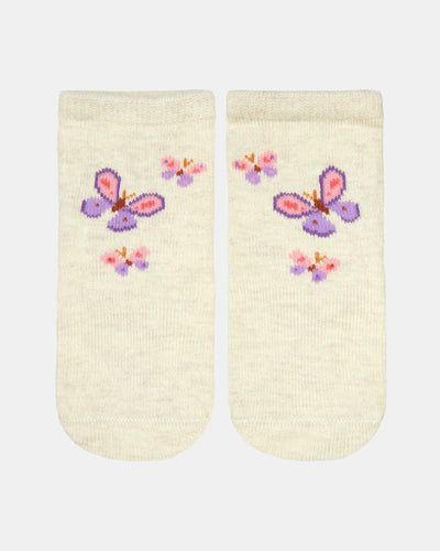 Toshi Organic Socks Ankle Jacquard - Butterfly Bliss