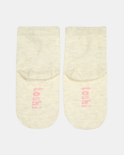 Toshi Organic Socks Ankle Jacquard - Butterfly Bliss