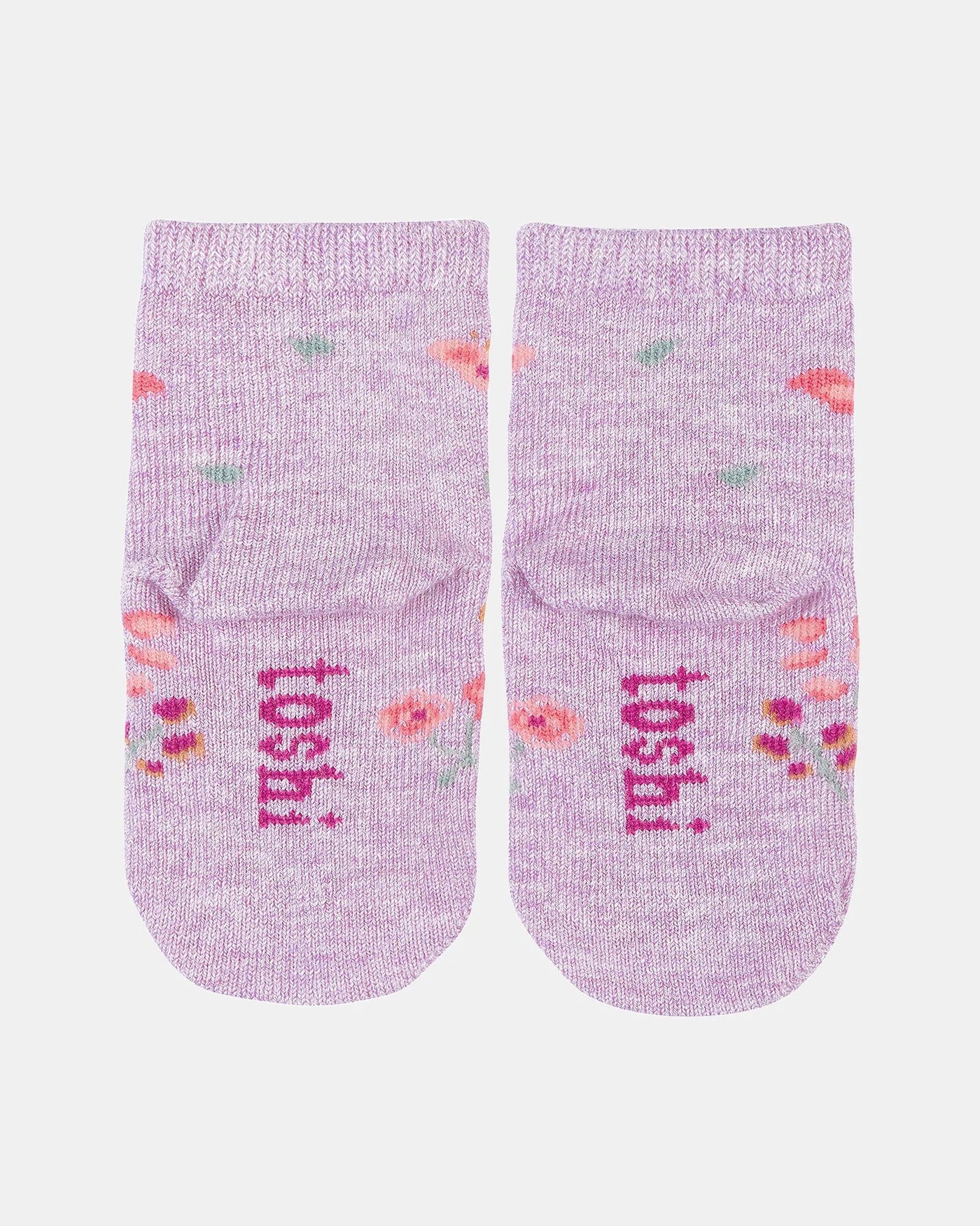 Toshi Organic Baby Socks Jacquard - Lavandula