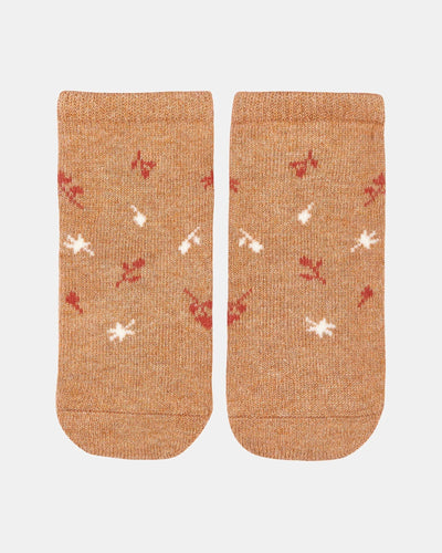 toshi organic baby socks jacquard - maple leaves