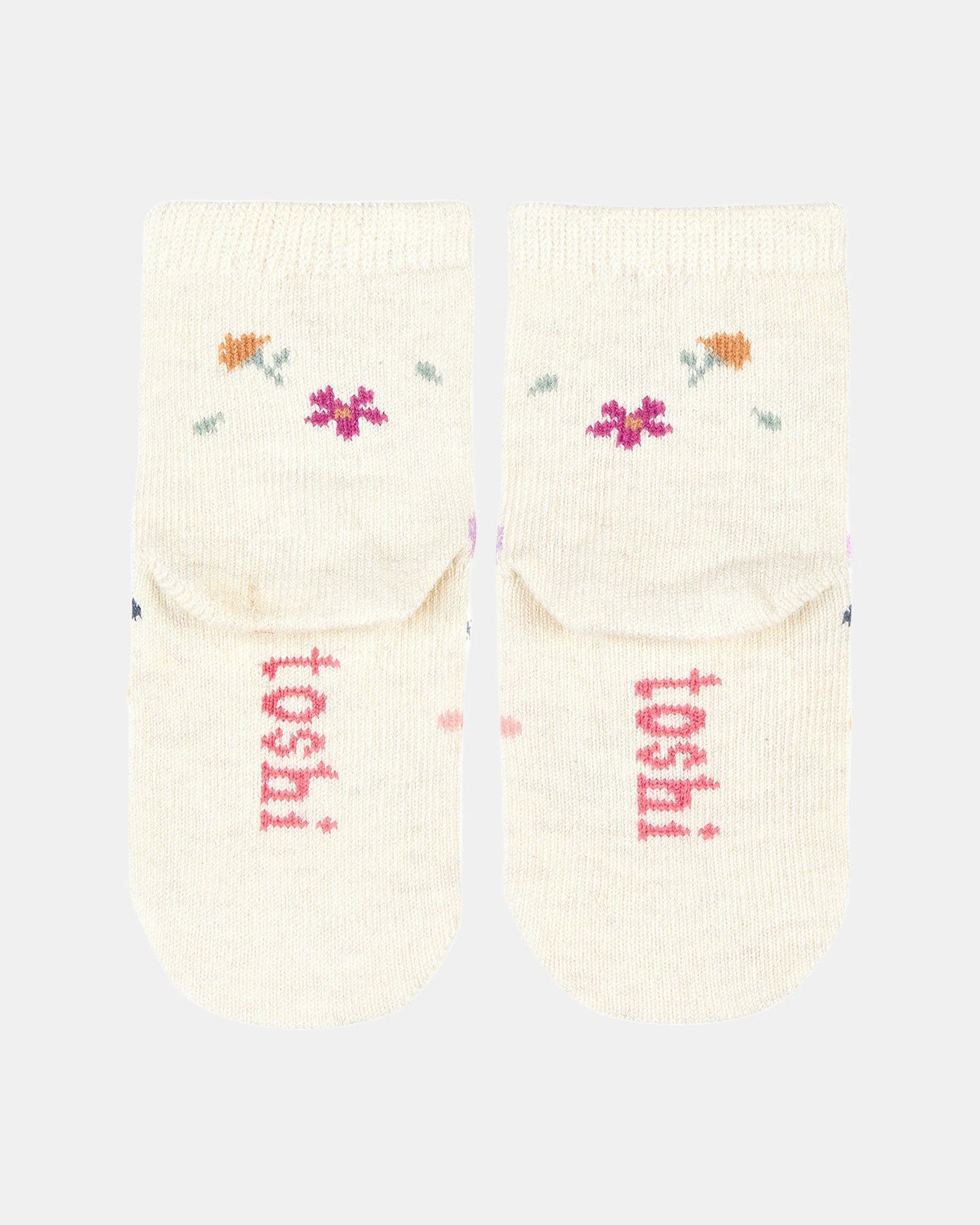 Toshi Organic Baby Socks Jacquard - Wild Flowers