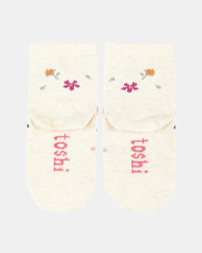 Toshi Organic Baby Socks Jacquard - Wild Flowers