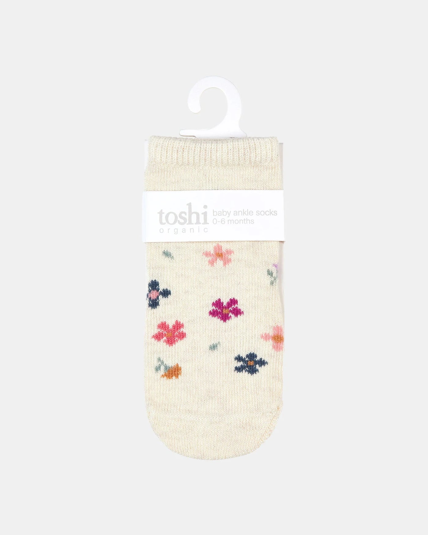 Toshi Organic Baby Socks Jacquard - Wild Flowers
