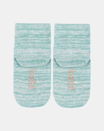 toshi organic socks ankle marle - jade