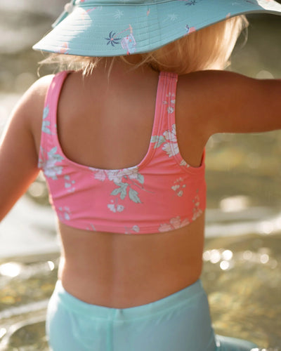 Toshi Swim Kids Crop Top Classic - Scarlet