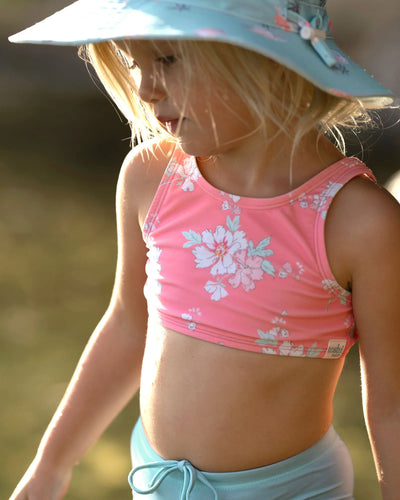Toshi Swim Kids Crop Top Classic - Scarlet
