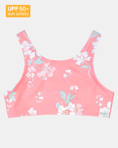 Toshi Swim Kids Crop Top Classic - Scarlet