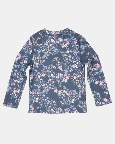 Toshi Swim Kids Rashie Long Sleeve Full Zip Classic - Athena Moonlight