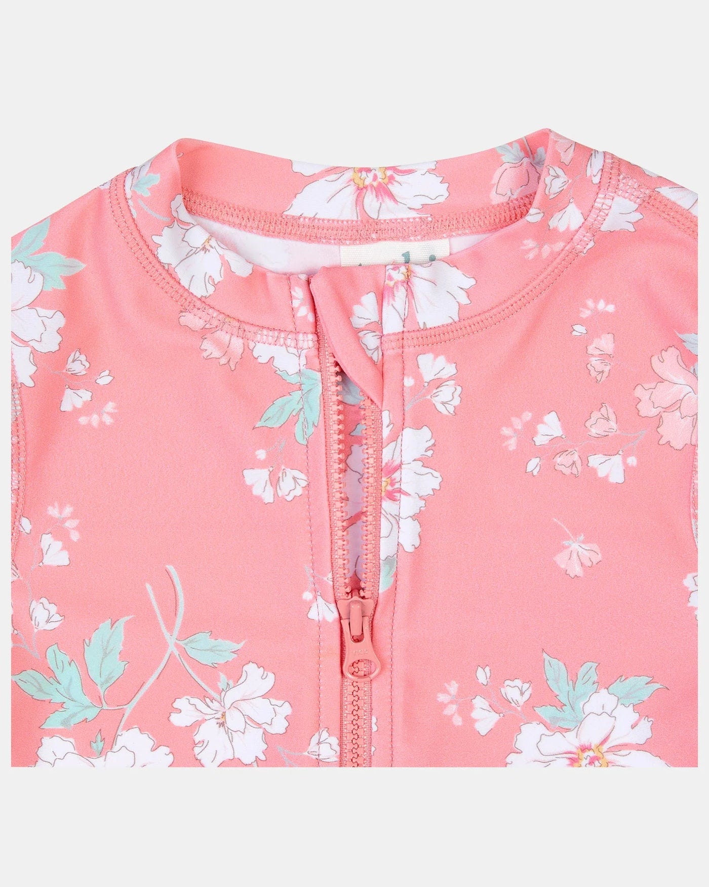 Toshi Swim Kids Rashie Long Sleeve Full Zip Classic - Scarlet